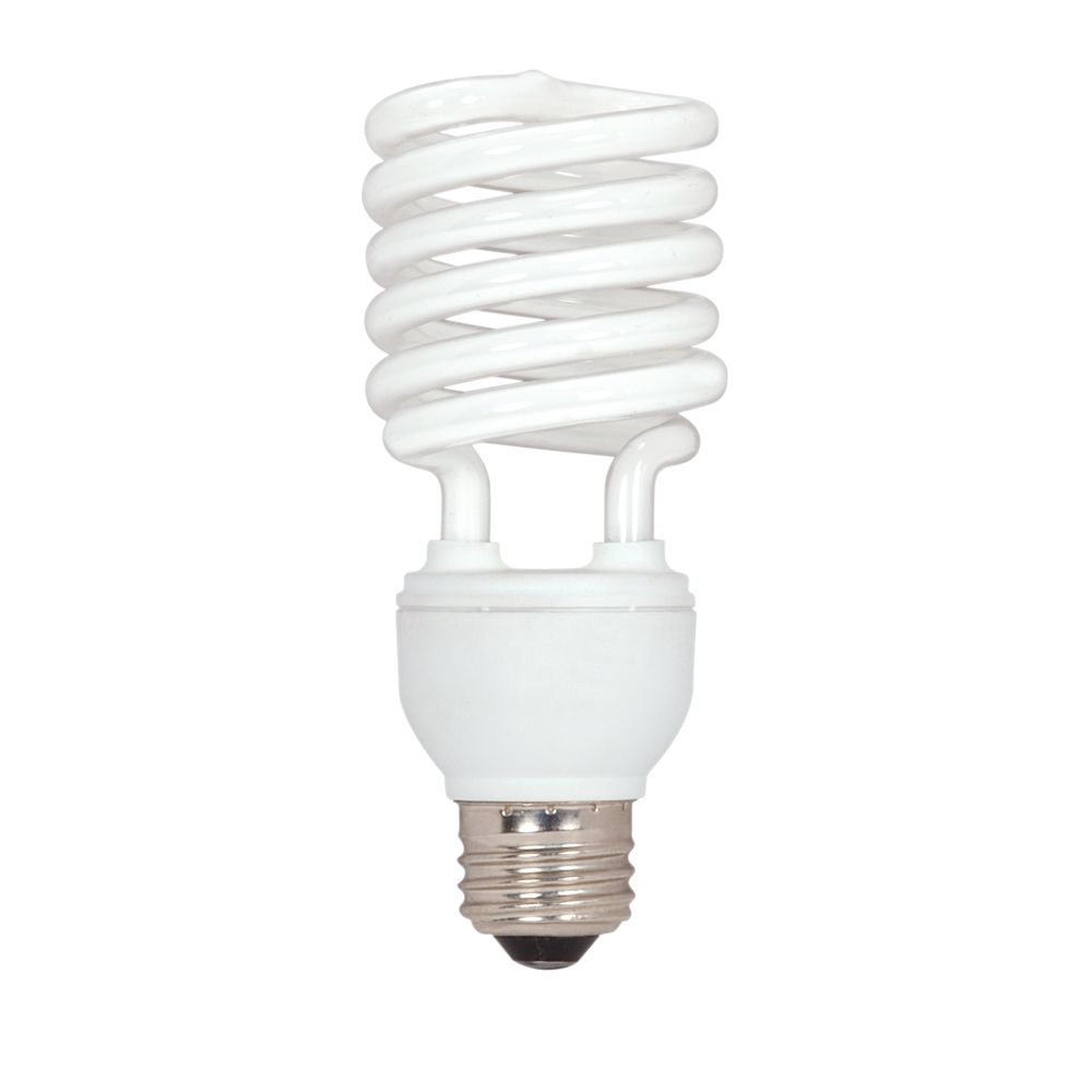 Satco 26W Mini Spiral Compact Fluorescent, T2, 2700K, 82 CRI, E26 Medium Base, 120 Volt